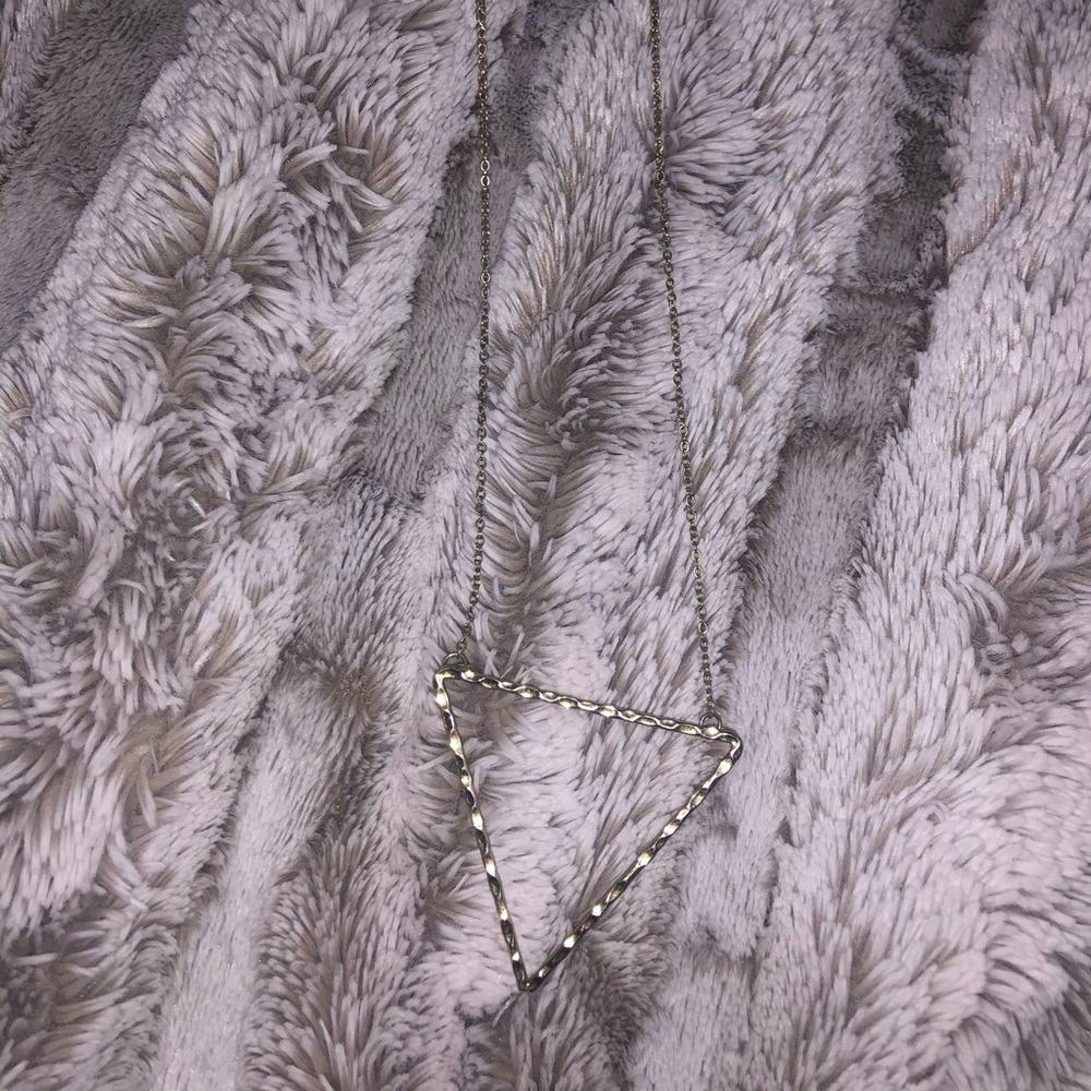 Triangle gold necklace